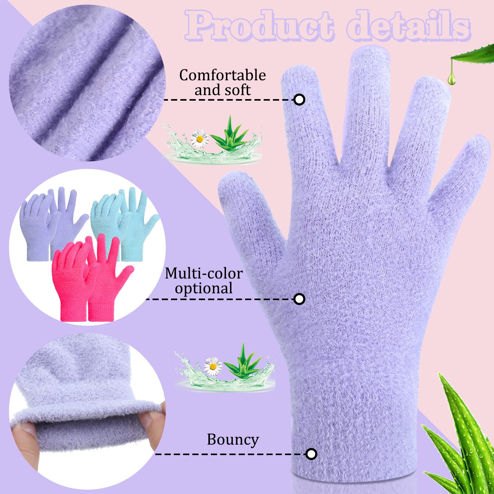 Jiuguva Aloe Gloves being washed with mild soap