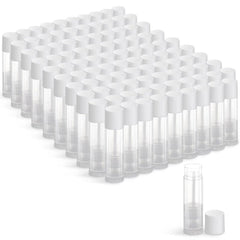 JIUZHU empty lip balm tubes 100 sets for easy DIY lip care projects.