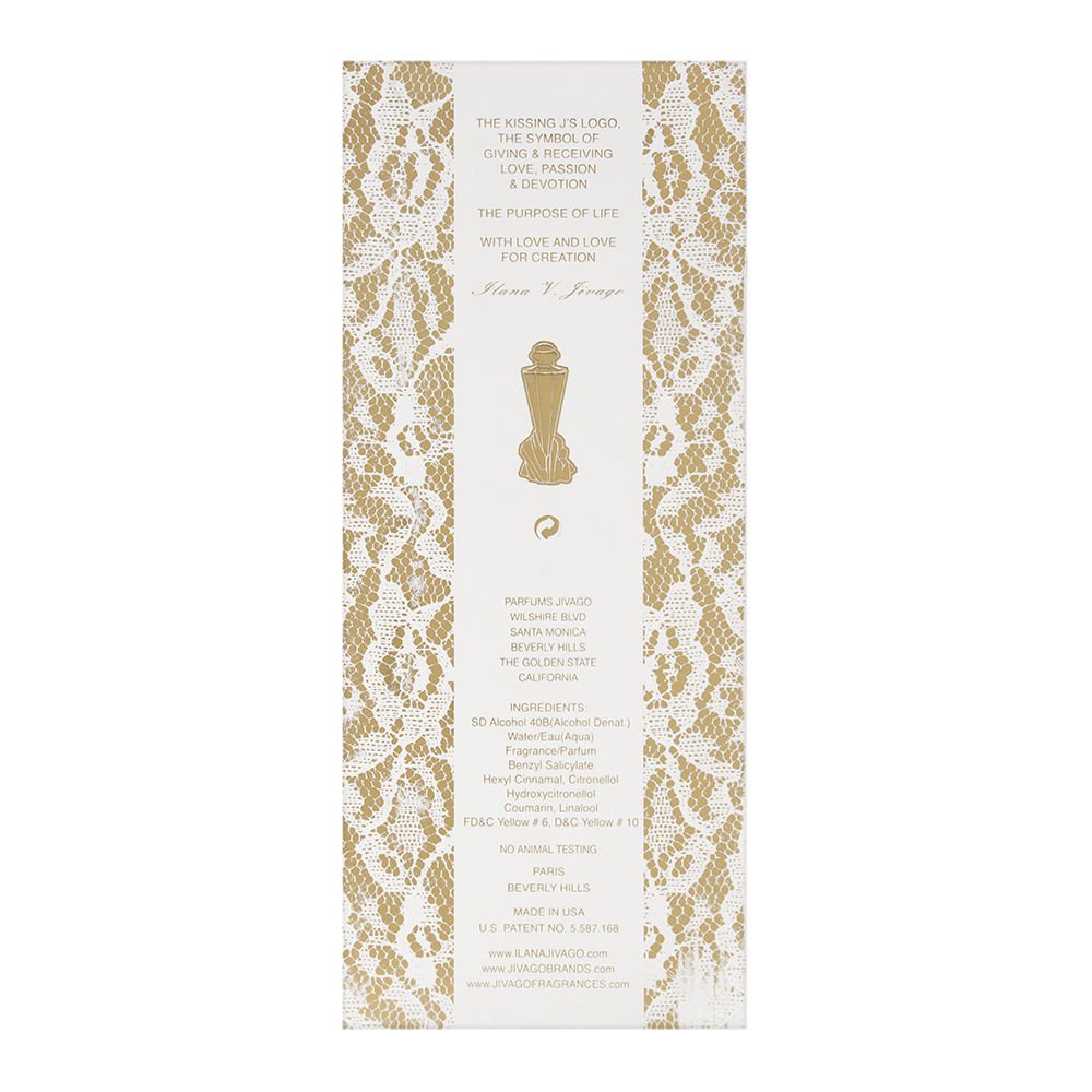 Jivago 24k EDT Spray cap on, sleek packaging for formal occasions.