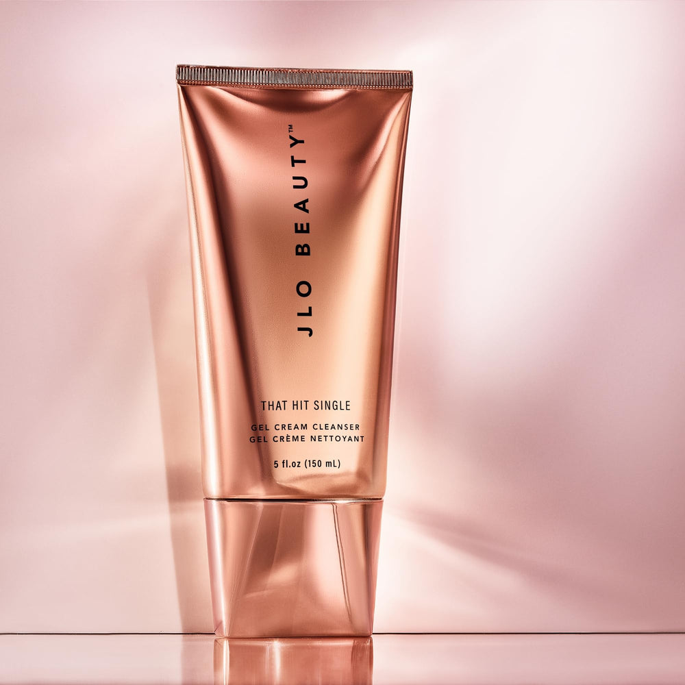 JLO Beauty 5 oz tube with cap highlights long-lasting supply for routine