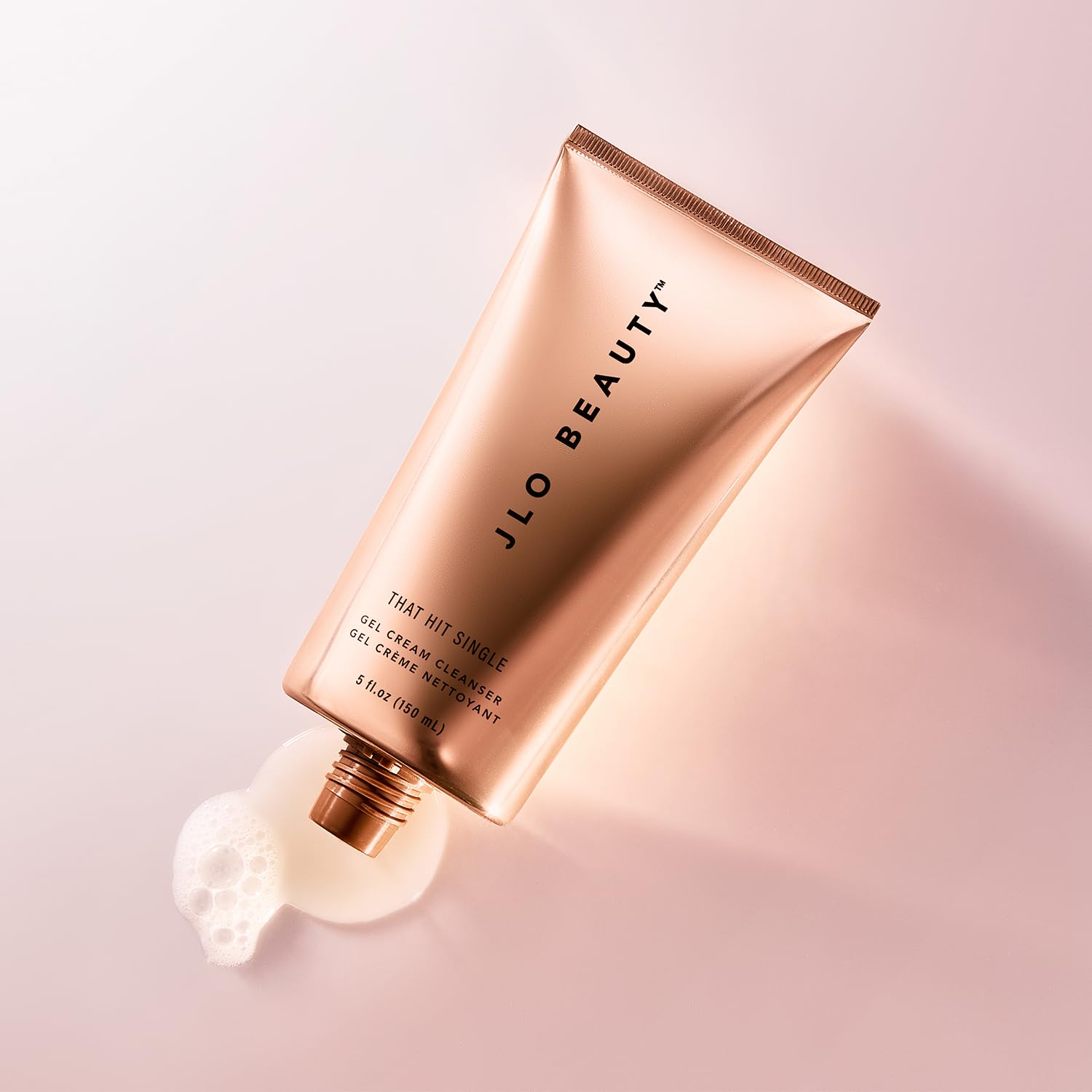 JLO Beauty all-skin-types friendly label conveys universal suitability