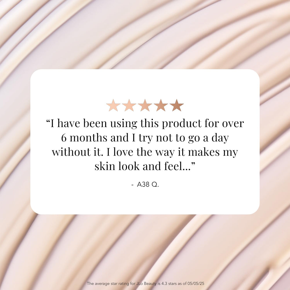 JLO Beauty Brightening Serum morning application on clean skin