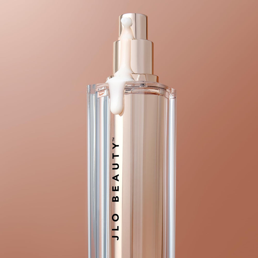 JLO Beauty Brightening Serum packaging travel-friendly design