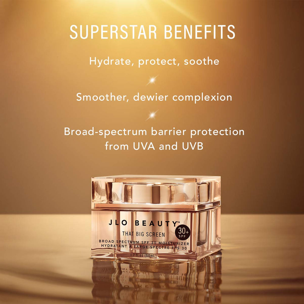 JLO Beauty hyaluronic acid glow shot emphasizes plump, hydrated-looking skin.