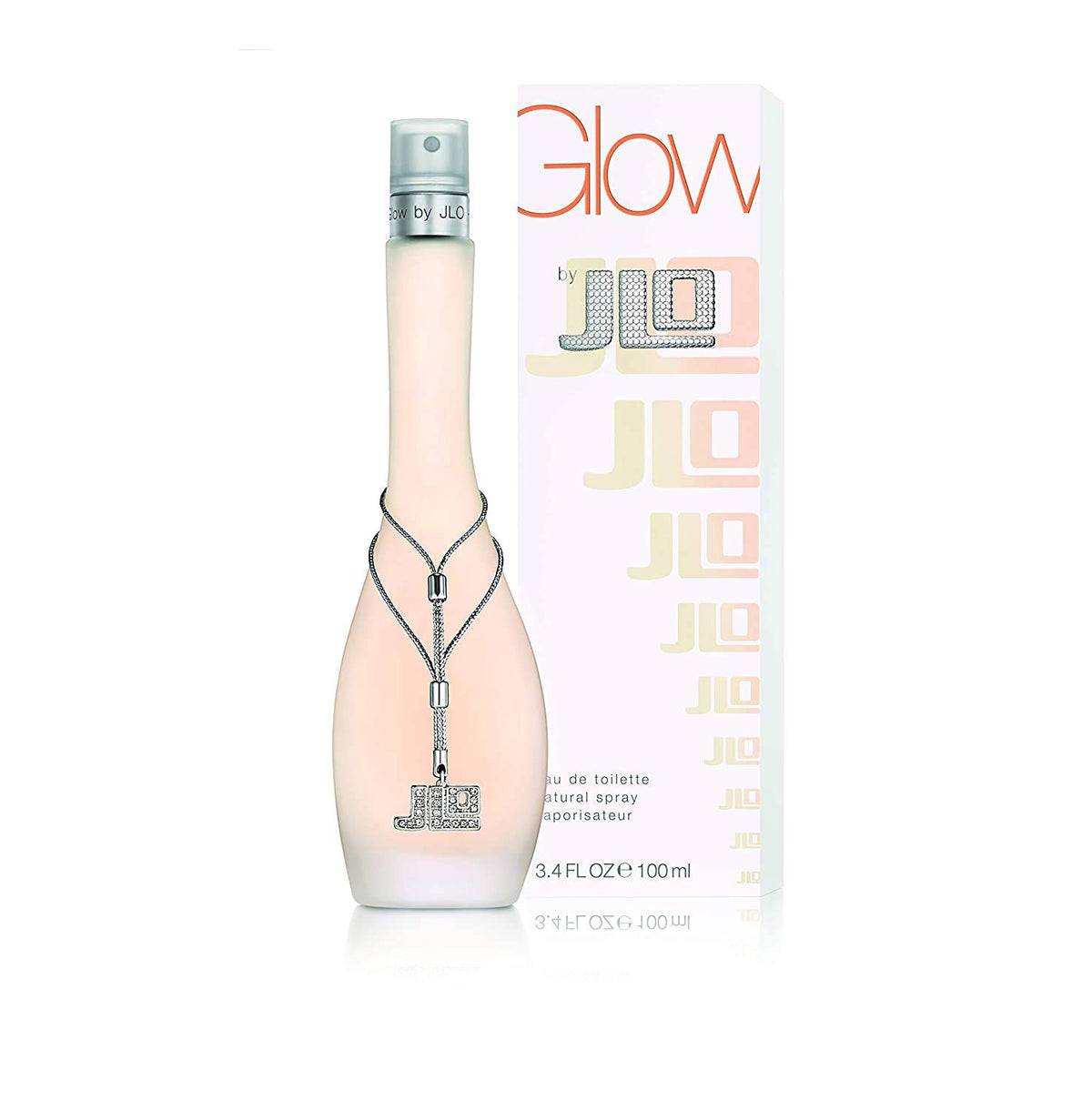 Jennifer Lopez Glow bottle front shows a versatile fragrance for day-to-night wear