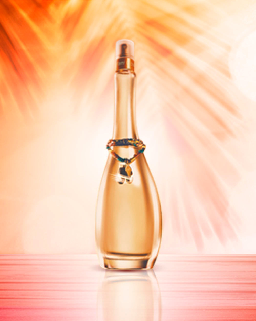 Jennifer Lopez Miami Glow vanilla orchid and blonde woods create a warm, inviting finish.