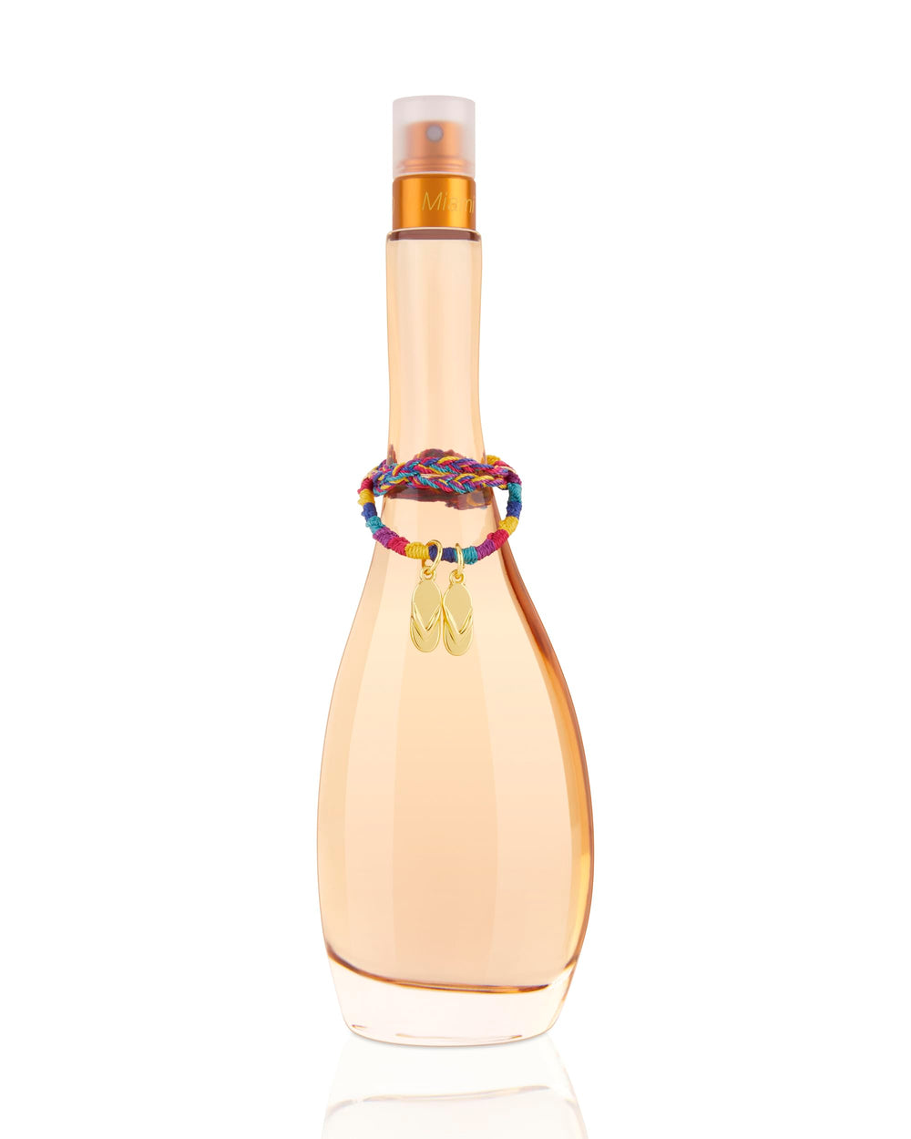 Jennifer Lopez Miami Glow bottle front view, ideal for everyday wear and fresh citrus mornings.