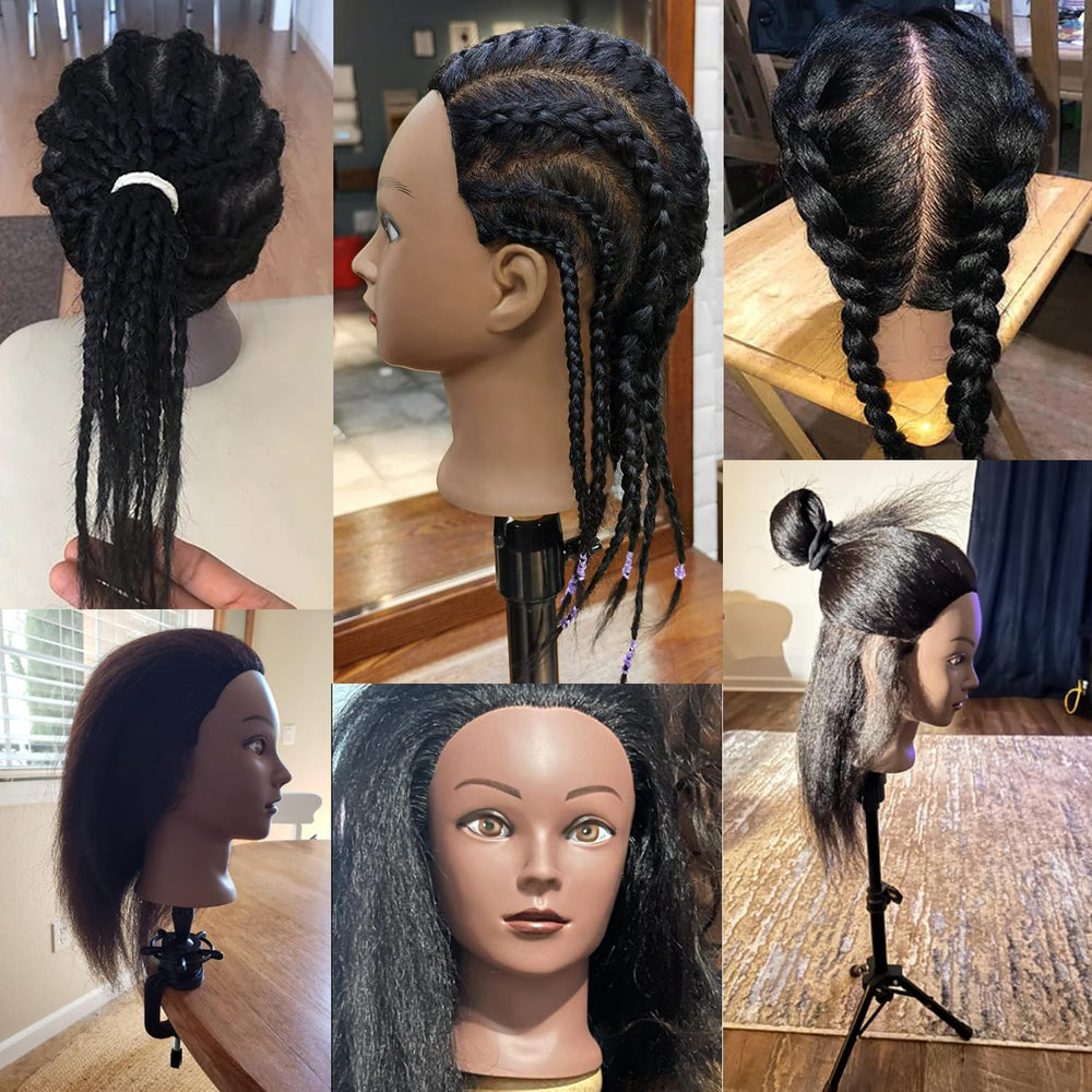 JMHAIR mannequin head 360-degree tilt base for versatile angles