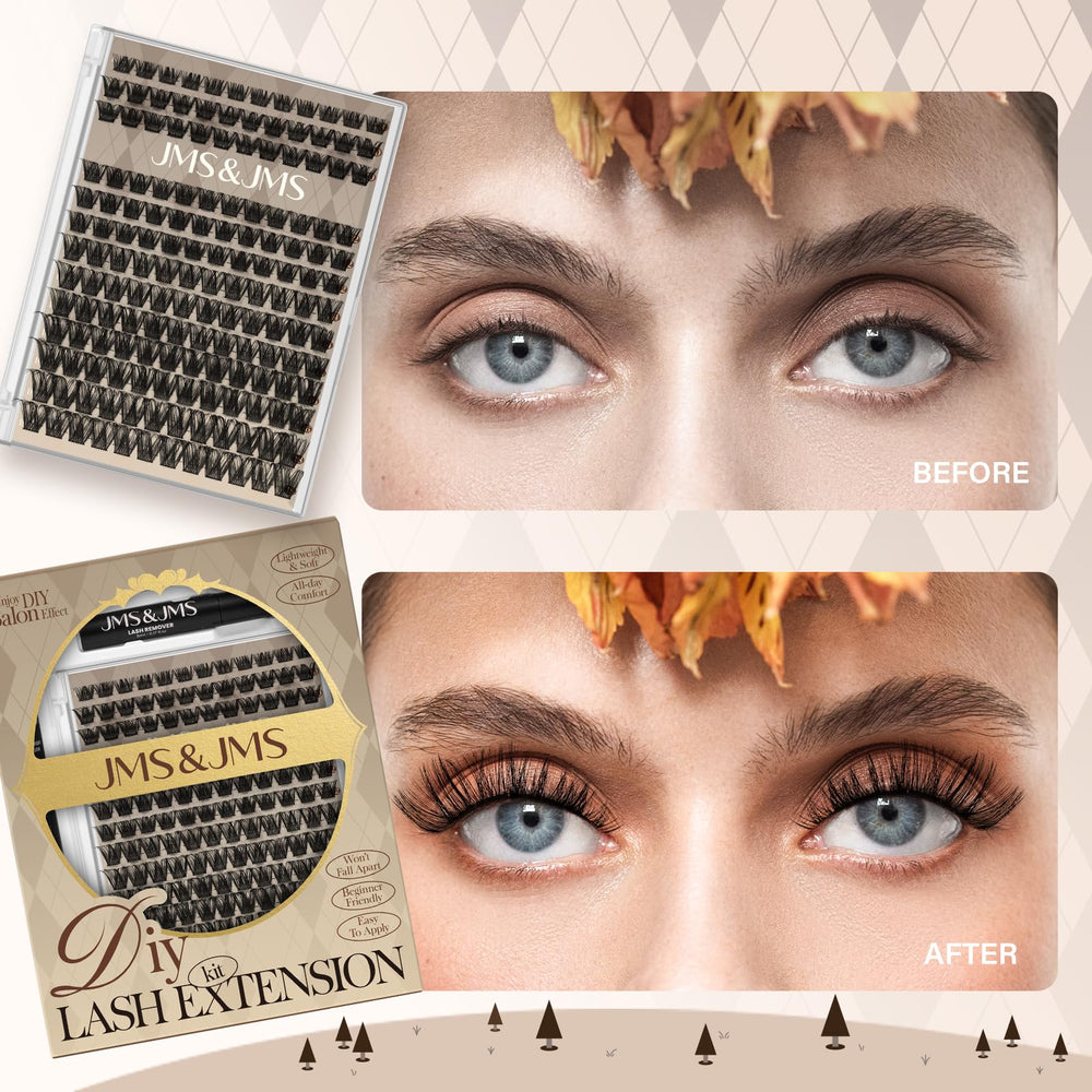 JMS&JMS beginner-friendly lash kit setup ready for home DIY.