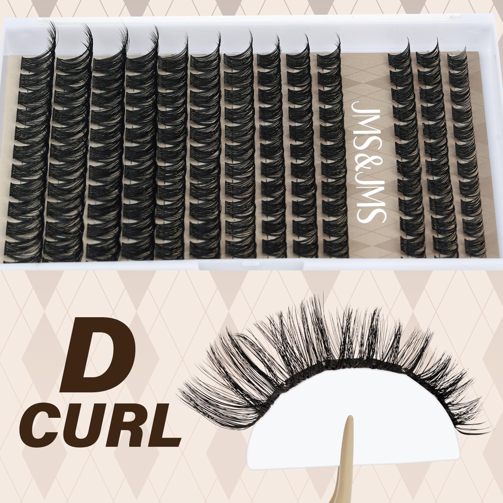 JMS&JMS double-sided lash bond-seal tube shows simplified application and extended hold.
