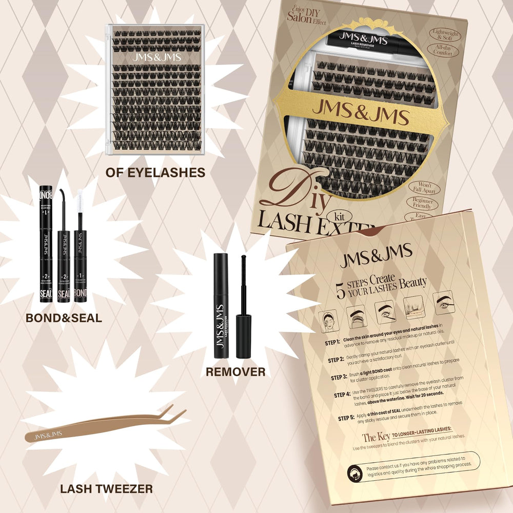JMS&JMS handmade eyelash extension fibers feel lightweight and soft on eyes.