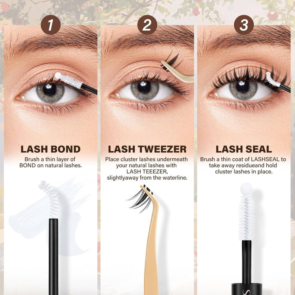 JMS&JMS Lash Bond and Seal included for secure, long-lasting wear.