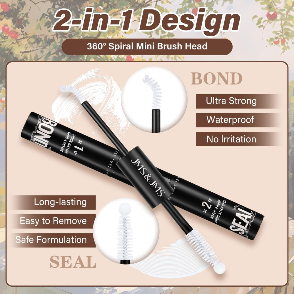 JMS&JMS Lash Clusters Kit velour lashes visible for natural wispy look.