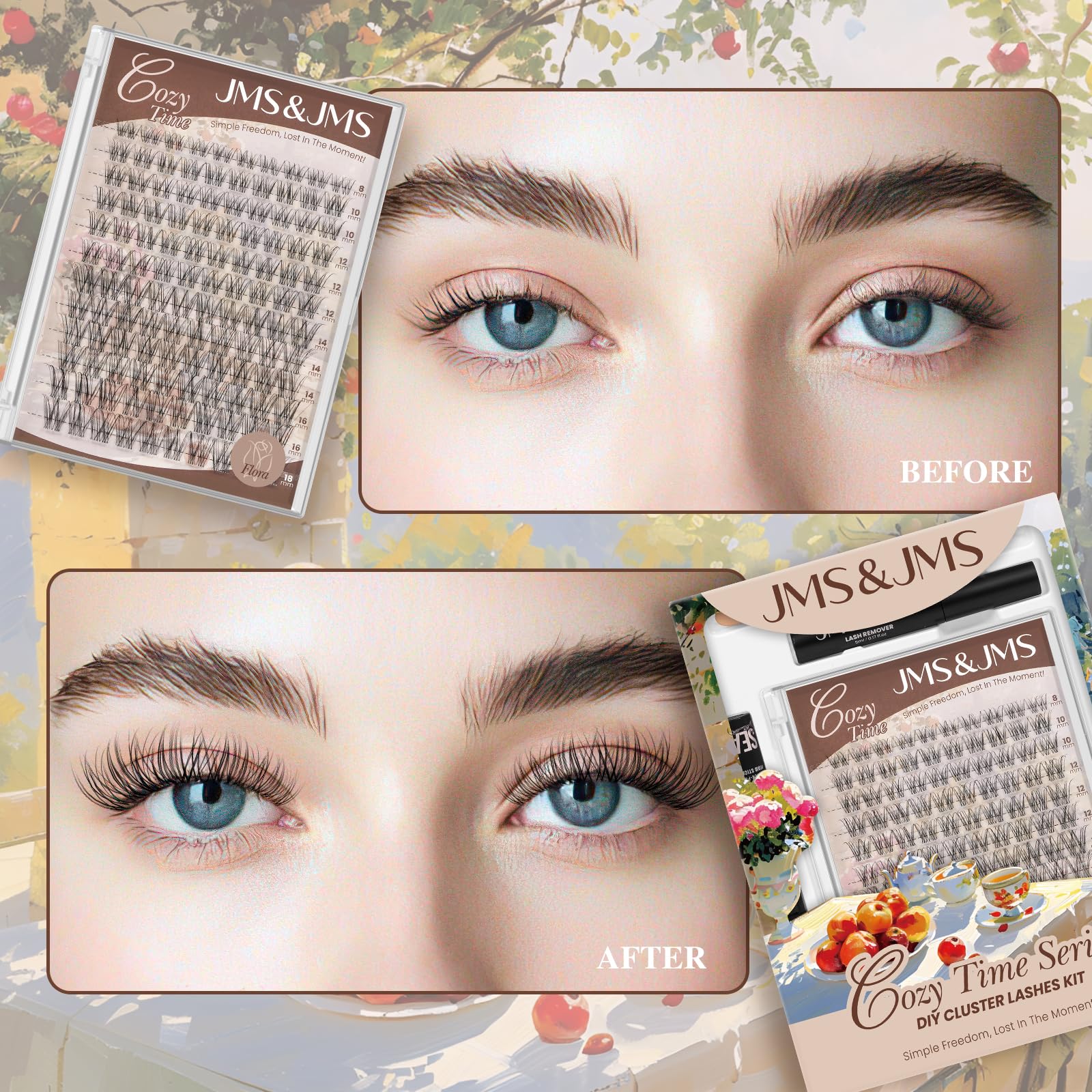 JMS&JMS Lash Remover oil enables safe, gentle lash removal.