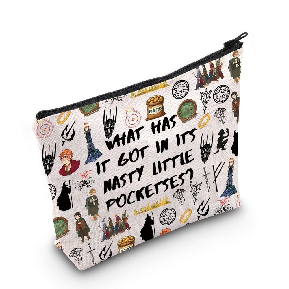JNIAP Fantasy Movie Makeup Bag care wipe-clean, simple maintenance.