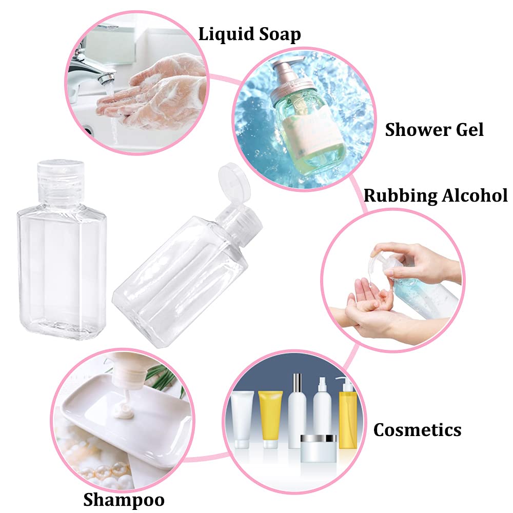 Jnnzzggu transparent mini bottle filled with shampoo for versatile home use.