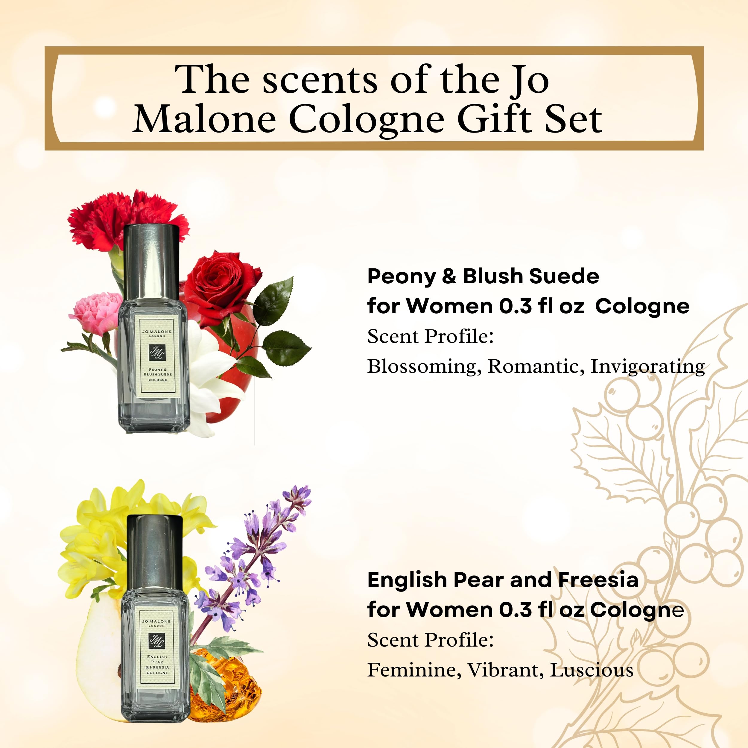 Jo Malone Peony & Blush Suede mini for elegant floral evenings