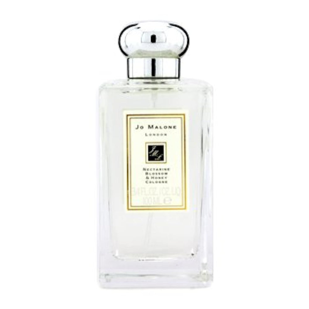 Jo Malone Nectarine Blossom & Honey close-up packaging highlights premium design for gifting.