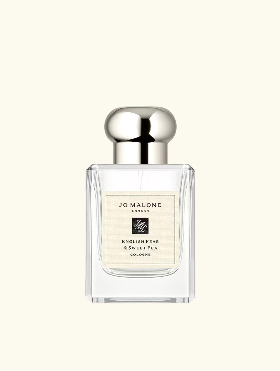 Jo Malone English Pear & Sweet Pea box and bottle, premium gift-ready packaging