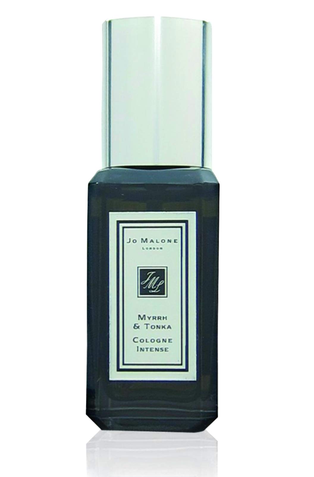 Jo Malone Myrrh & Tonka travel-size bottle pour for on-the-go fragrance trial