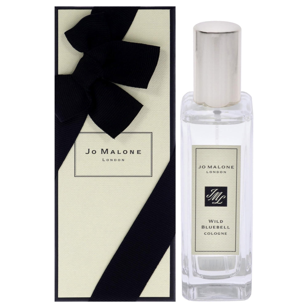 Jo Malone Wild Bluebell bottle offers a crisp floral scent for daily wear.