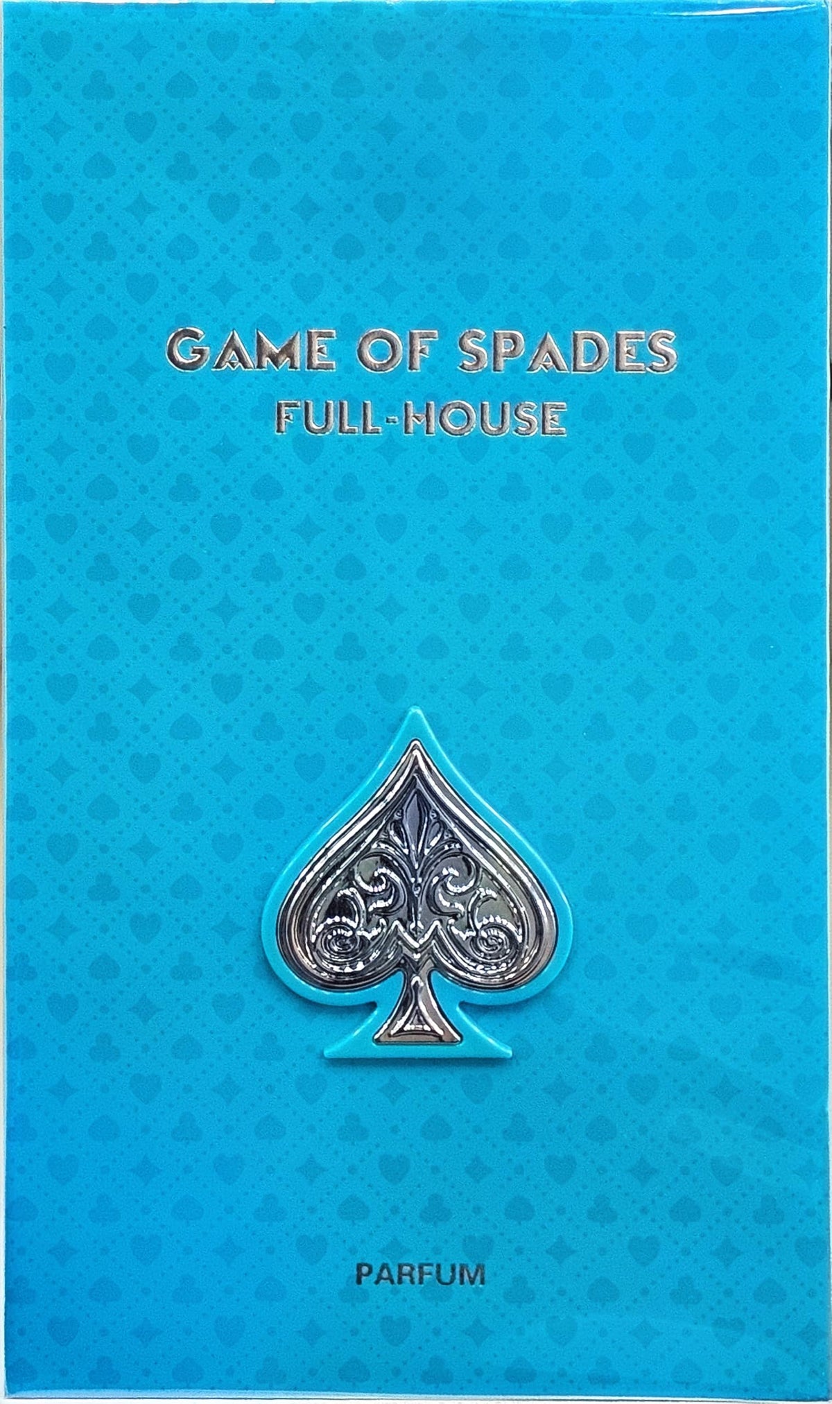 Jo Milano Game of Spades Full House bottle front showcases luxury fragrance for everyday confidence.