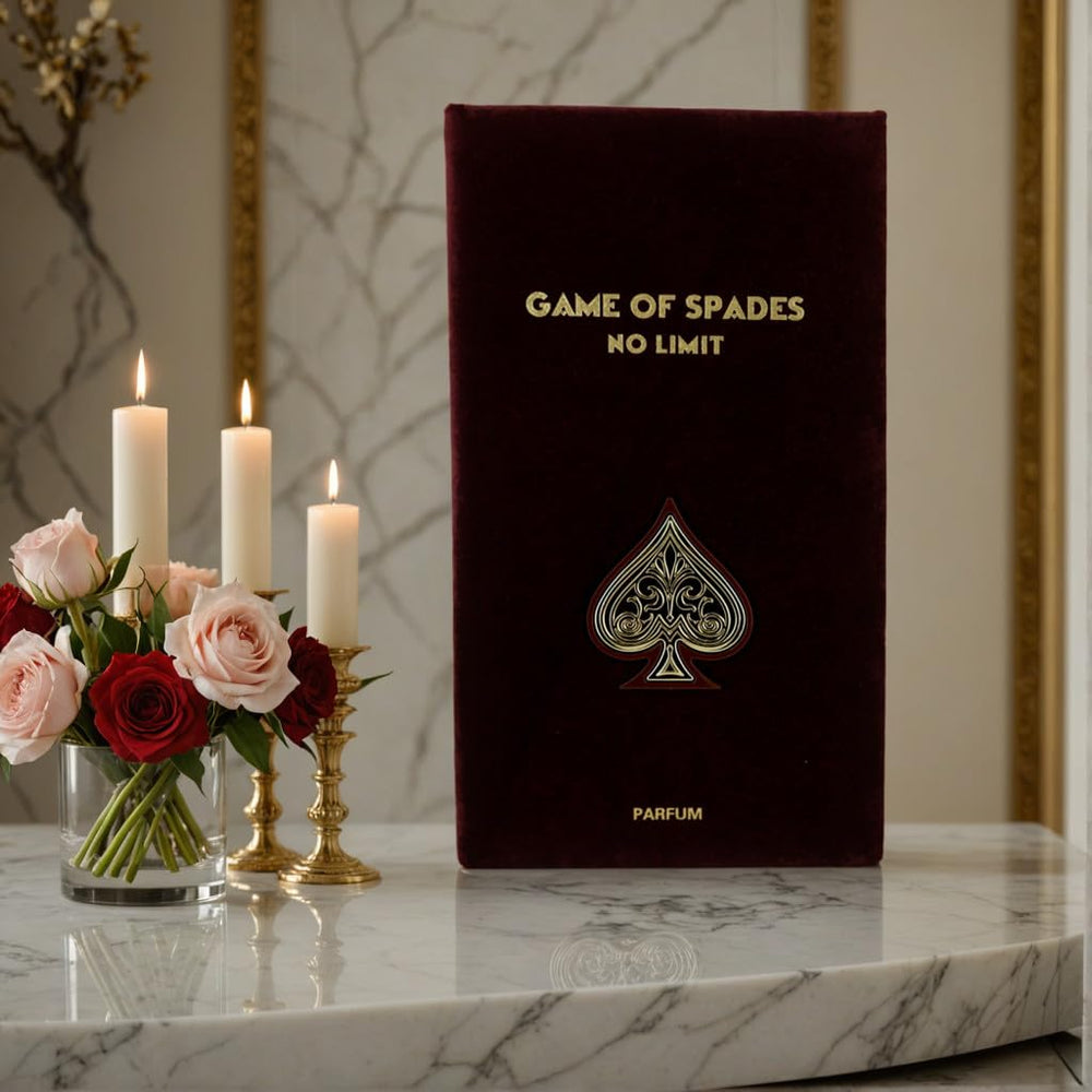 Jo Milano Game of Spades No Limit spray demonstrates easy application for evening elegance.