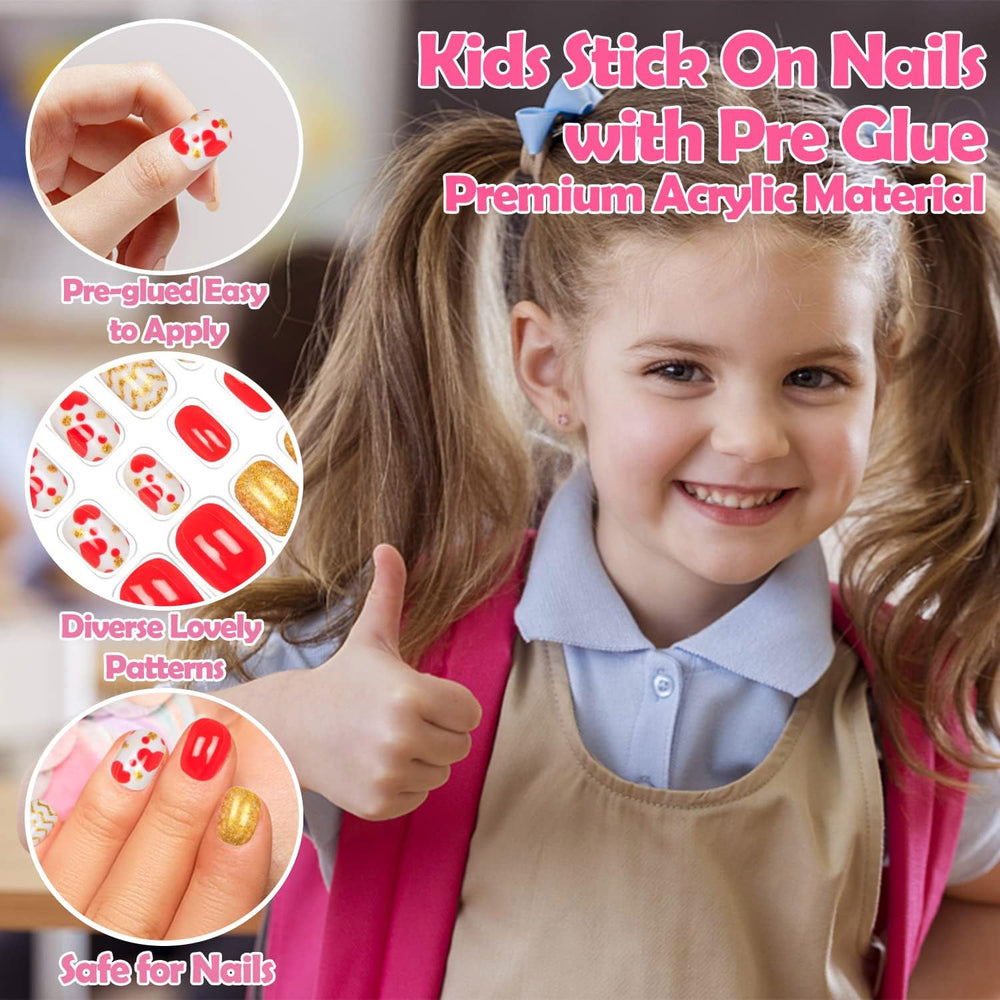 JOAOYO pre-glued nails simplify application for busy mornings and sleepovers.