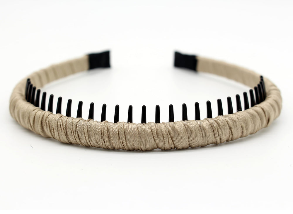 JOBAND headband yoga-use scene showing secure fit during stretches.