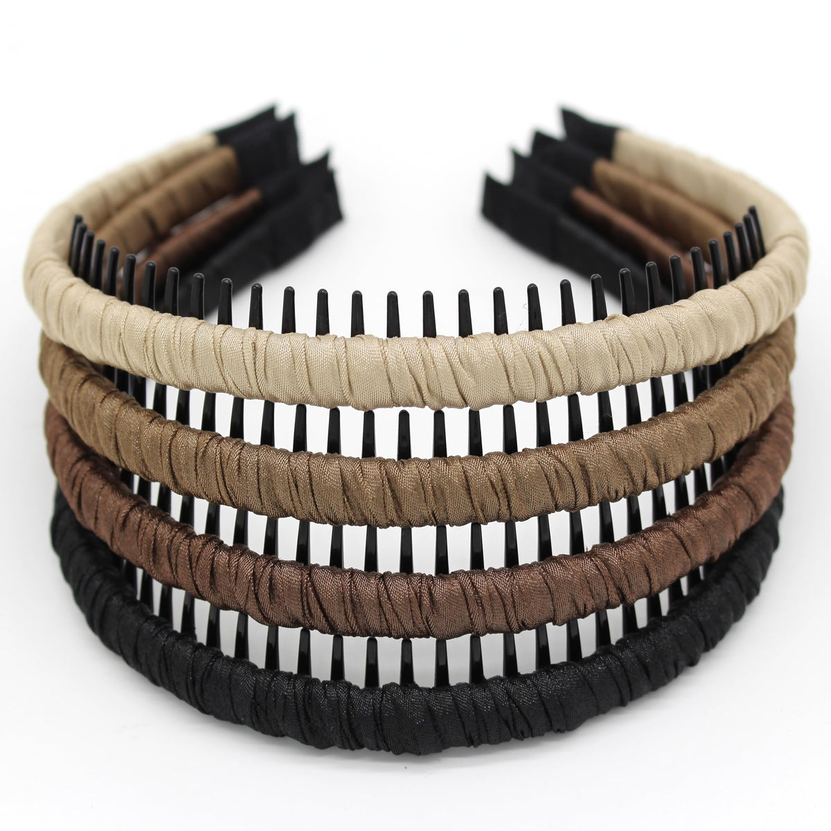JOBAND plastic headband teeth detail showing secure all-day grip during workouts.