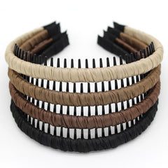 JOBAND plastic headband teeth detail showing secure all-day grip during workouts.