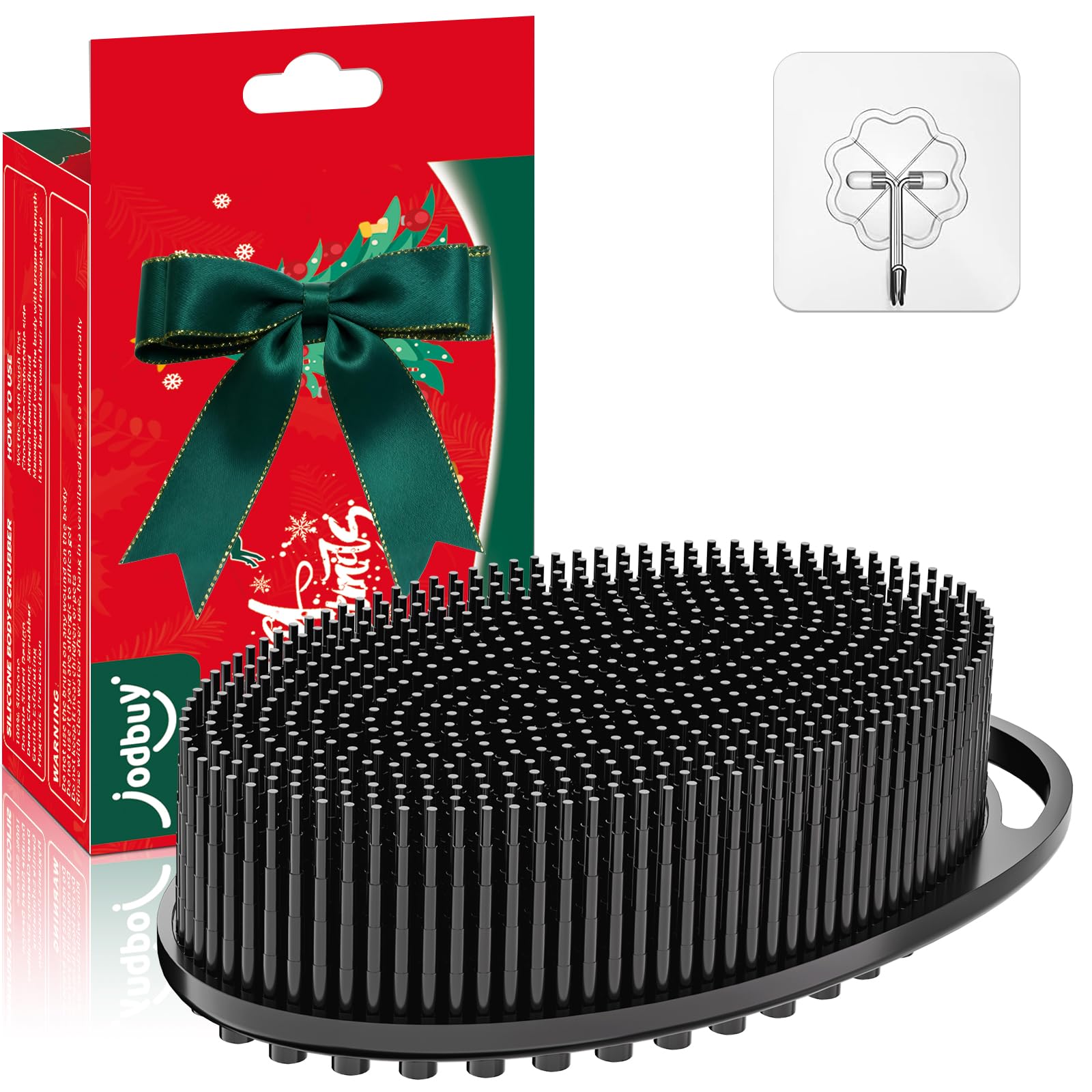 JODBUY silicone body scrubber in vibrant colors ideal for stocking stuffers and daily exfoliation