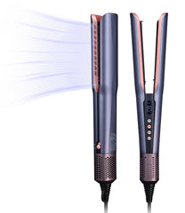 JODRERO hair straightener airflow closeup shows gentle air styling for smooth results.