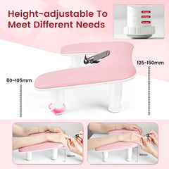 JODSONE 360° rotating phone holder keeps hands free during nail art.