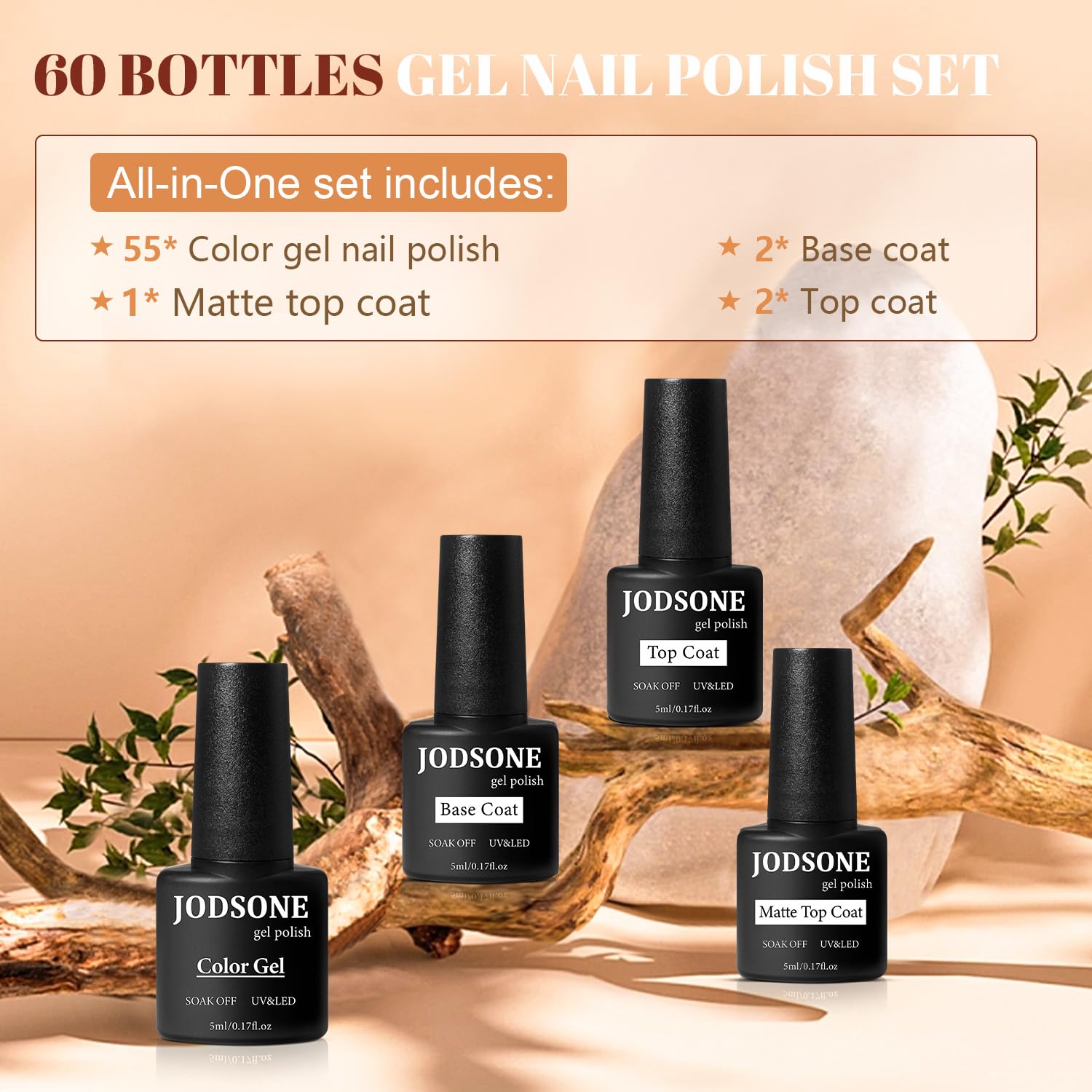 JODSONE 55-bottle color collection highlights versatile shades for seasonal nail art