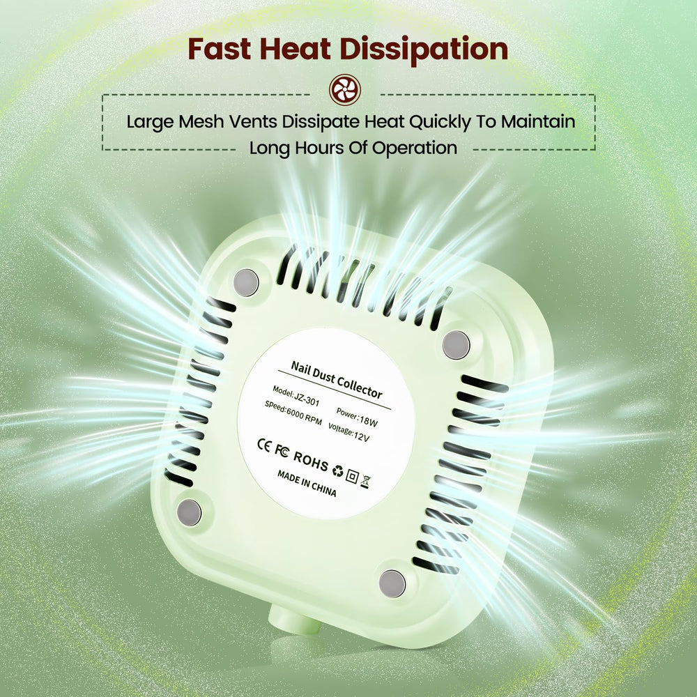 JODSONE packaging-ready display of the 6000RPM nail dust collector.