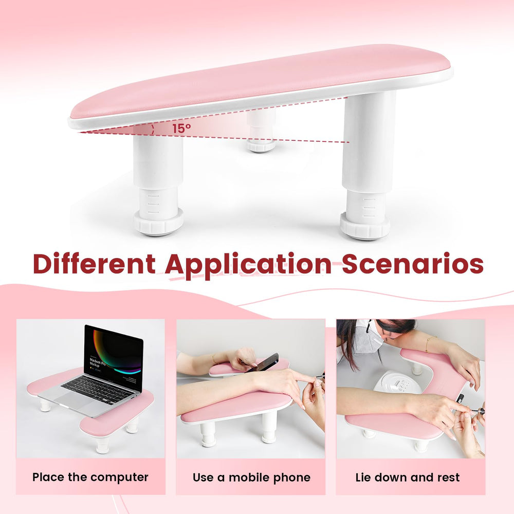 JODSONE adjustable-height arm rest with three levels for customized comfort.