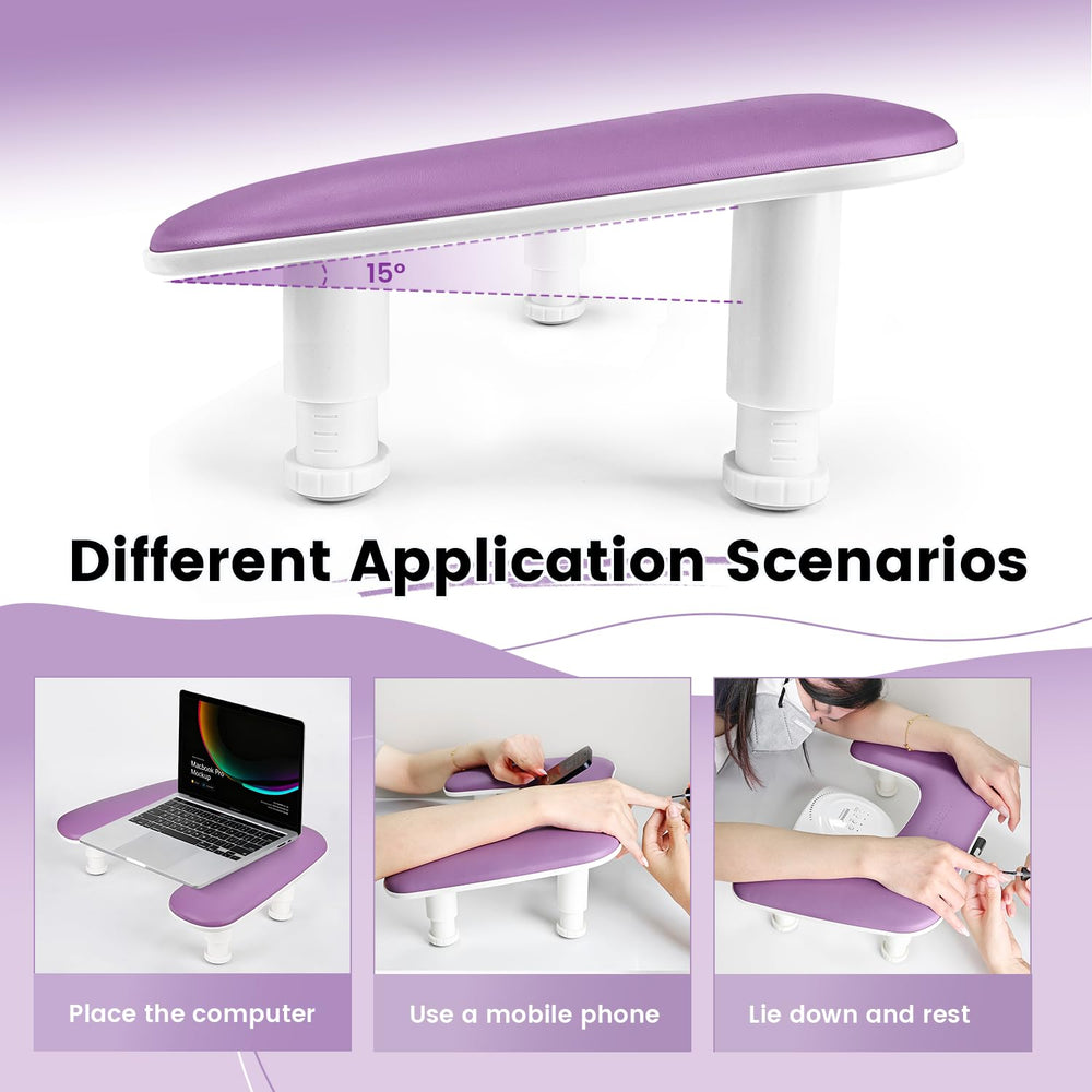 JODSONE adjustable-height rest adapts to different client heights.