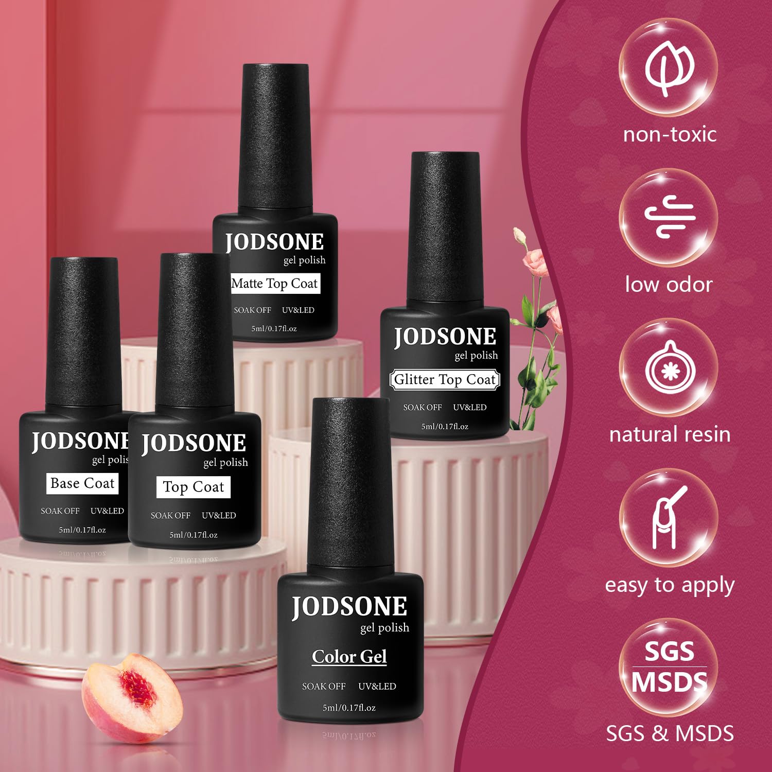 JODSONE all-in-one kit with lamp and tools for at-home manicures