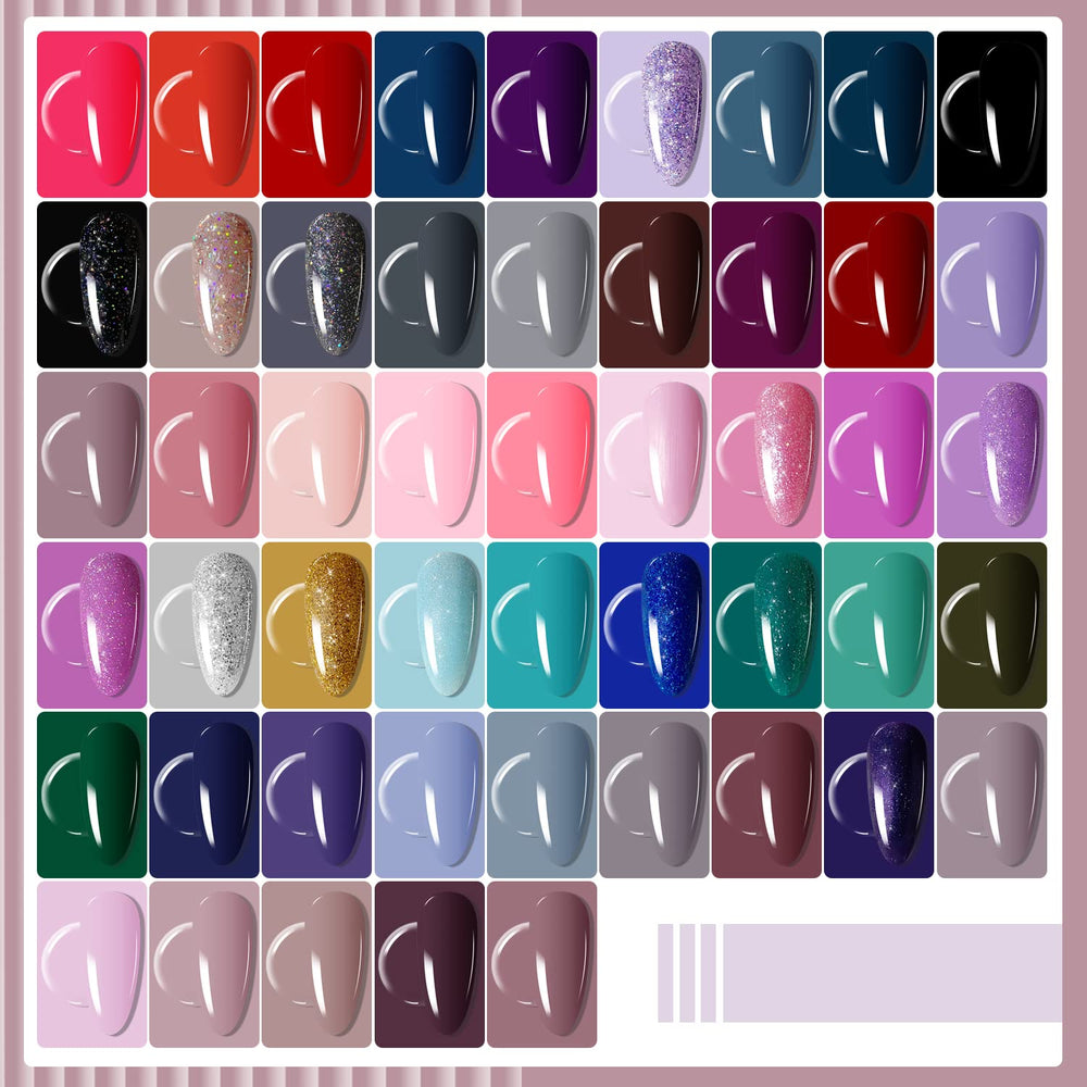JODSONE base-coat-top-coat-bottles arranged for easy at-home polish.