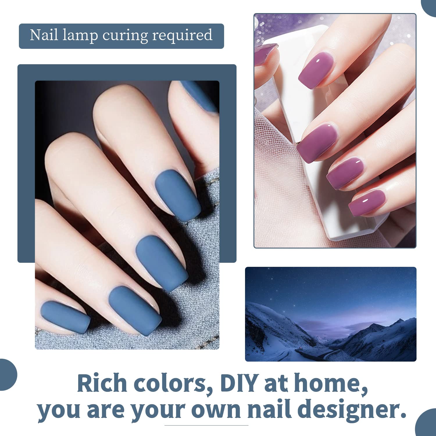 JODSONE base coat and top coat bottles display kit versatility for manicure setups
