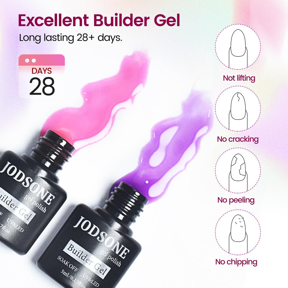 JODSONE 5ml gel bottles offer vibrant color and consistent viscosity for even application.