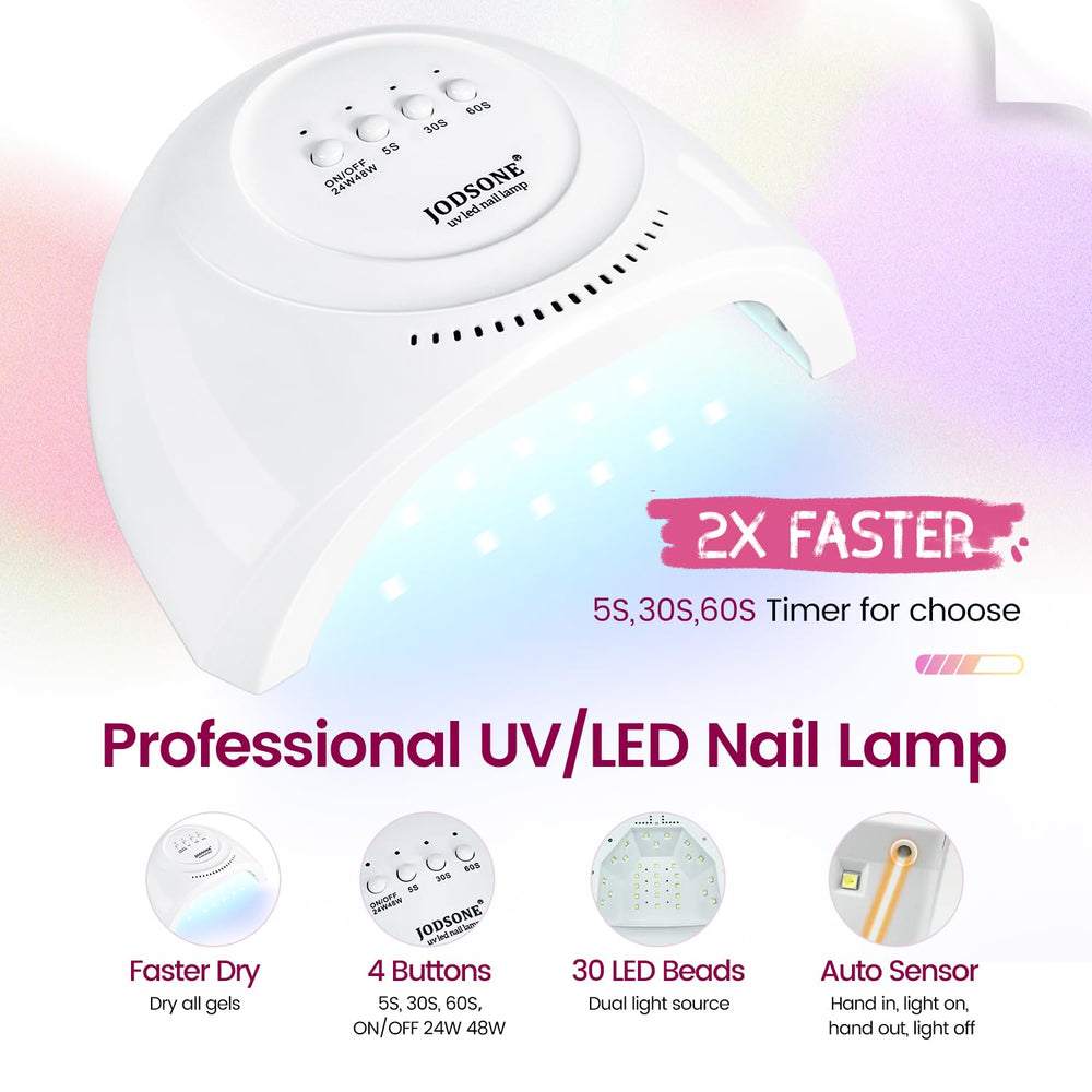 JODSONE extension stickers offer self-adhesive support for durable nail extensions.