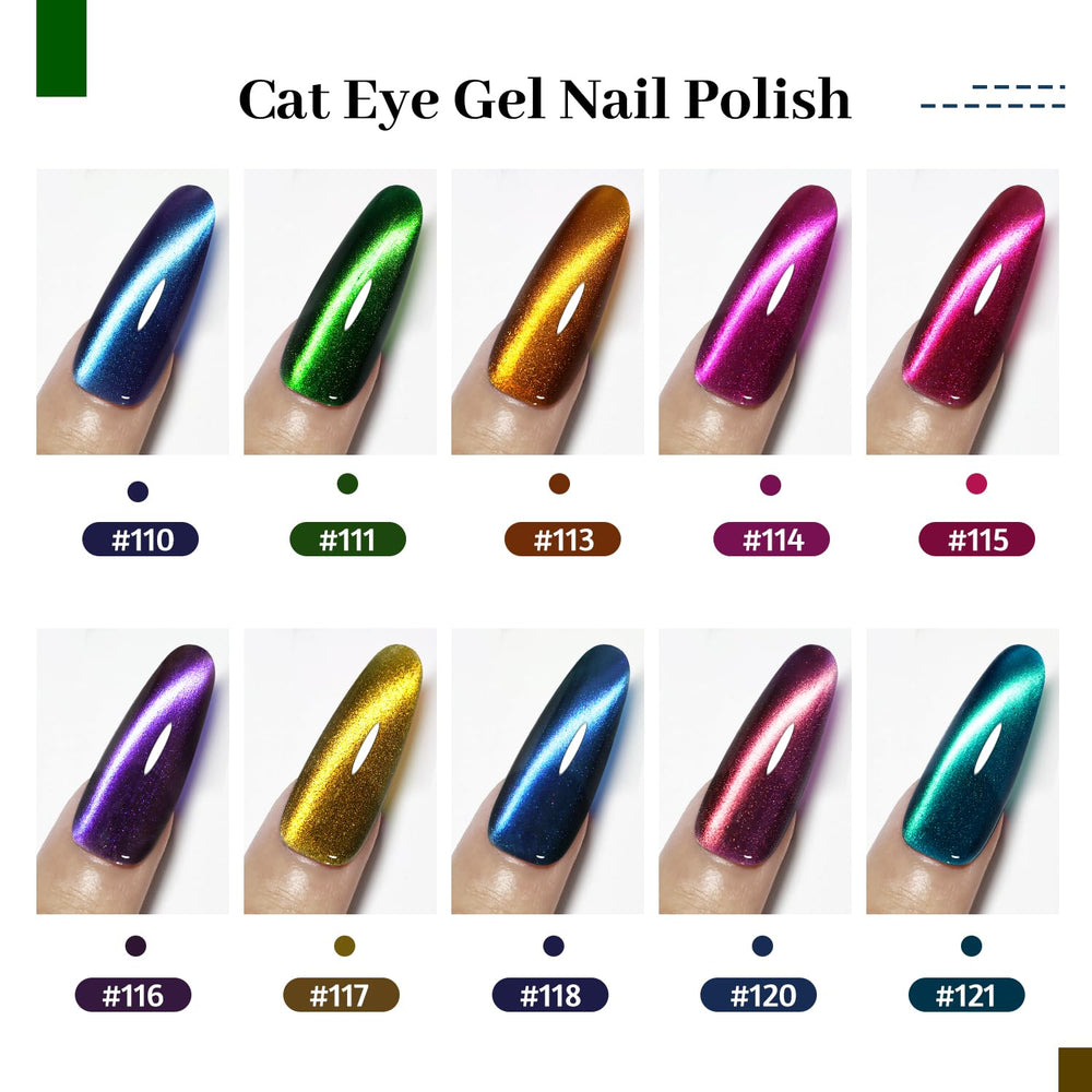 JODSONE cat-eye gel polish purple swatch with luminous shift