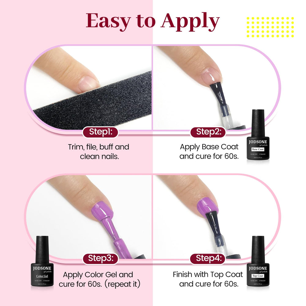 JODSONE kit compatible with common nail lamps for curing