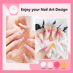 JODSONE gel art liner green pigments with thin brush for fresh nail art.