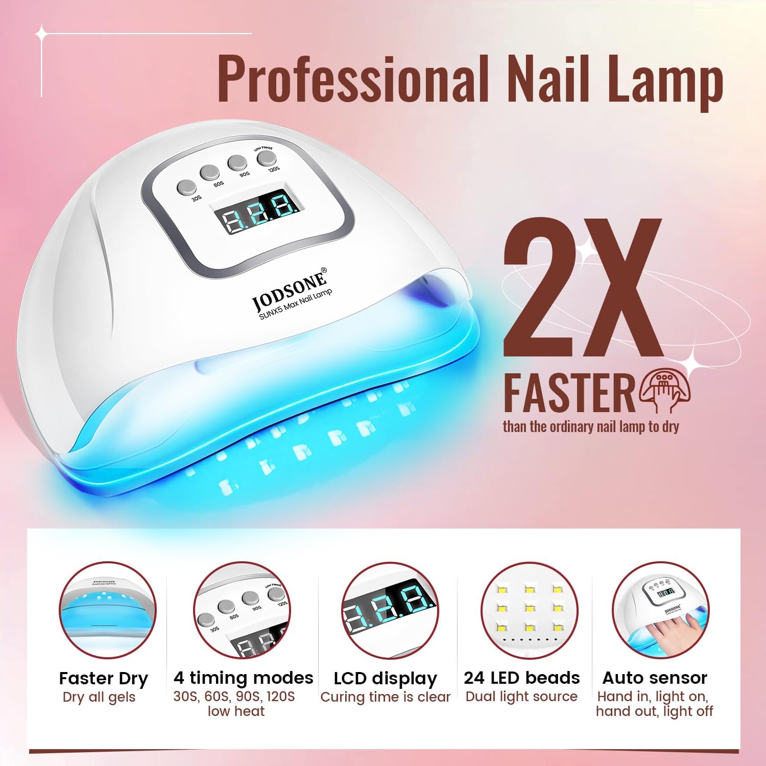 JODSONE glitter top coat adds sparkle to nail art projects