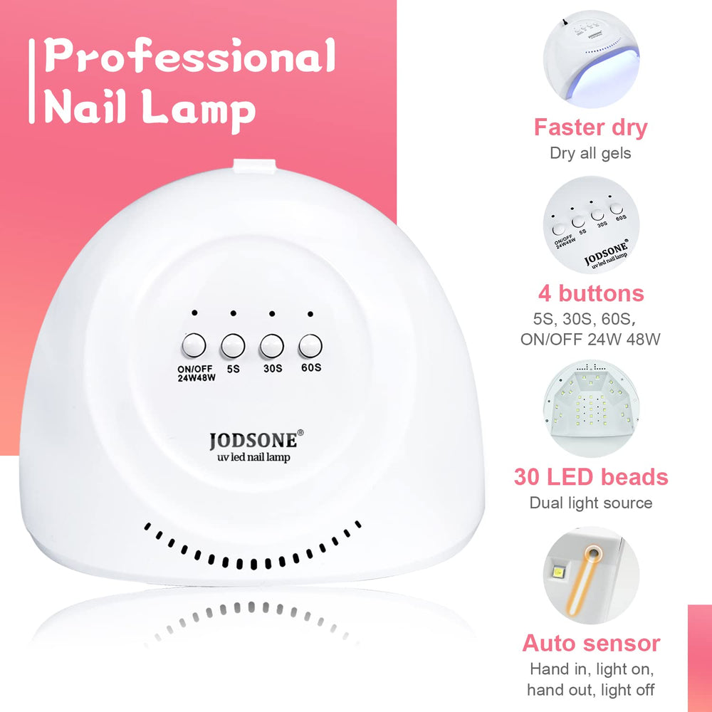 JODSONE gel polish spectrum colors display vibrant shimmer shades for different skin tones