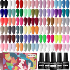 JODSONE gel nail set color palette shows vibrant shades for every season.