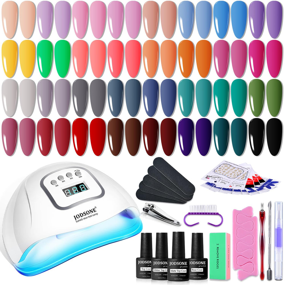 JODSONE gel polish 32 colors display for versatile DIY manicure options.
